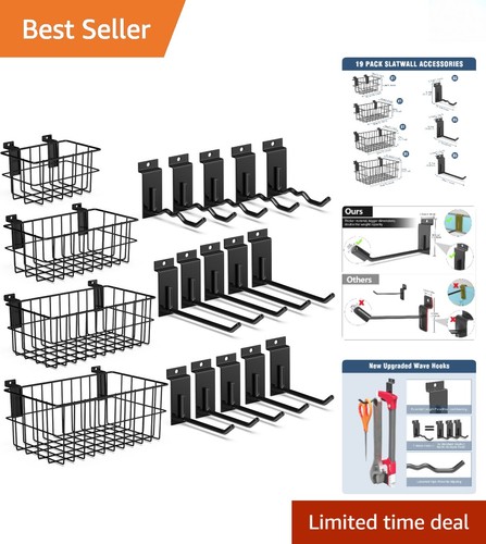 Removable piece slatwall - 19-piece,